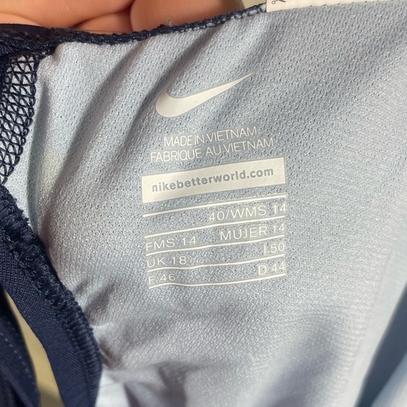 NWT NIKE Hydrastrong Fastback One Piece Blue Swimsuit Size 14 - Picture 7 of 9